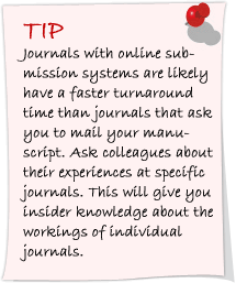 select journal for paper submission